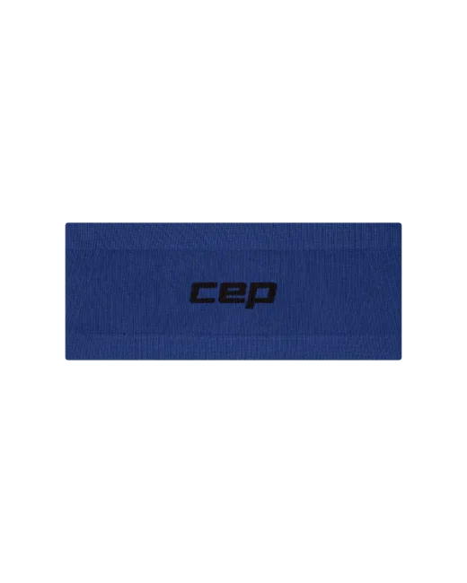 Lekka sportowa opaska na głowę do biegania unisex granatowa Core Run CEP