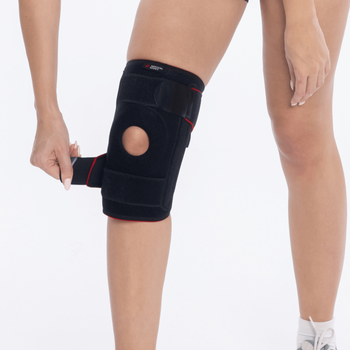 Stabilizator kolana z usztywniającymi fiszbinami Msupport Red