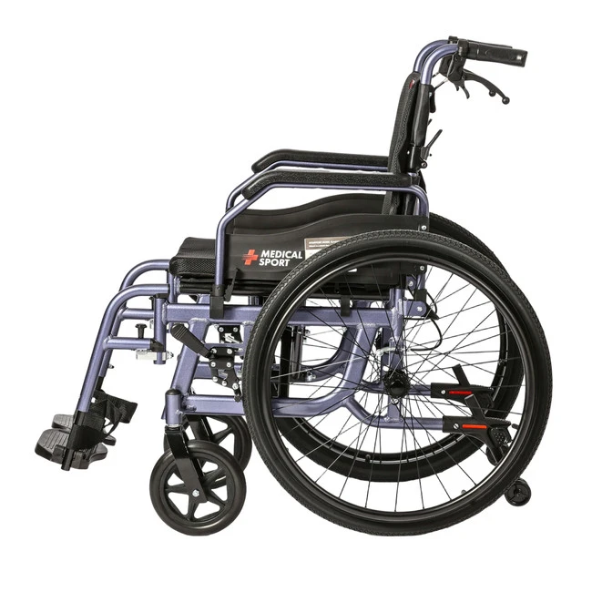 Wózek inwalidzki manualny regulowany składany z pełnymi kołami 41 cm Mobil Classic MSupport