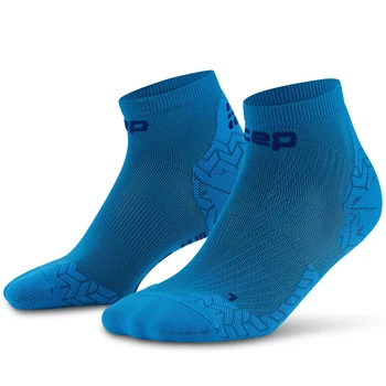 Męskie skarpety kompresyjne sportowe za kostkę low cut CEP Core Run Ultralight niebieskie