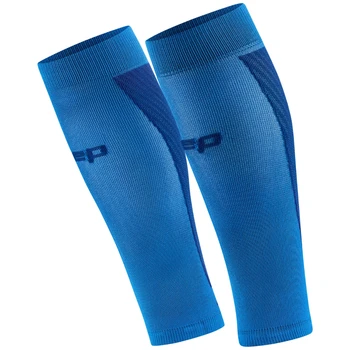 Damskie opaski kompresyjne na łydki sportowe CEP Core Run Ultralight niebieskie