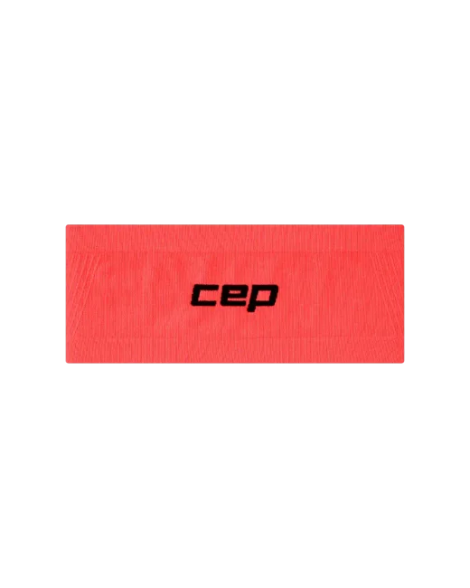 Lekka sportowa opaska na głowę do biegania unisex koralowa Core Run CEP