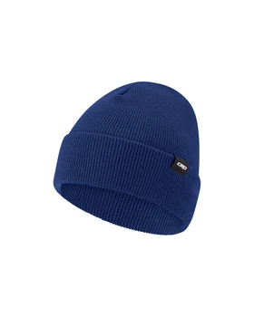 Ciepła czapka beanie z wełną merino Core Run CEP granatowa