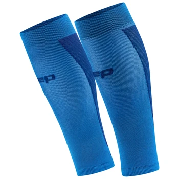 Męskie opaski kompresyjne na łydki sportowe CEP Core Run Ultralight niebieskie