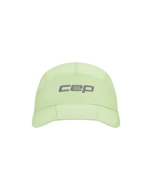 Sportowa czapka z daszkiem unisex CEP Core Run limonkowa