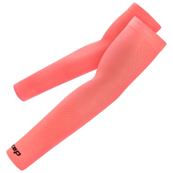 Opaski kompresyjne na ramiona rękawki biegowe unisex Core Run Ultralight CEP koralowe