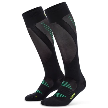 Męskie podkolanówki kompresyjne do biegania PRO Run Ultralight CEP czarne
